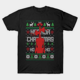 Scary Siren Head Horror ugly christmas sweater T-Shirt